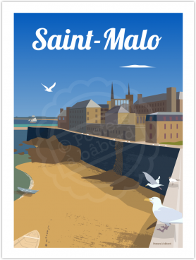 Affiche Saint-Malo « Les Remparts »