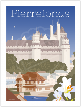 Affiche Pierrefonds "Le château"