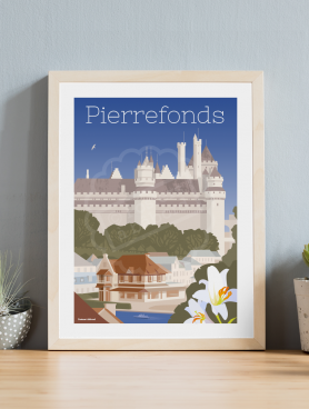 Affiche Pierrefonds "Le château"