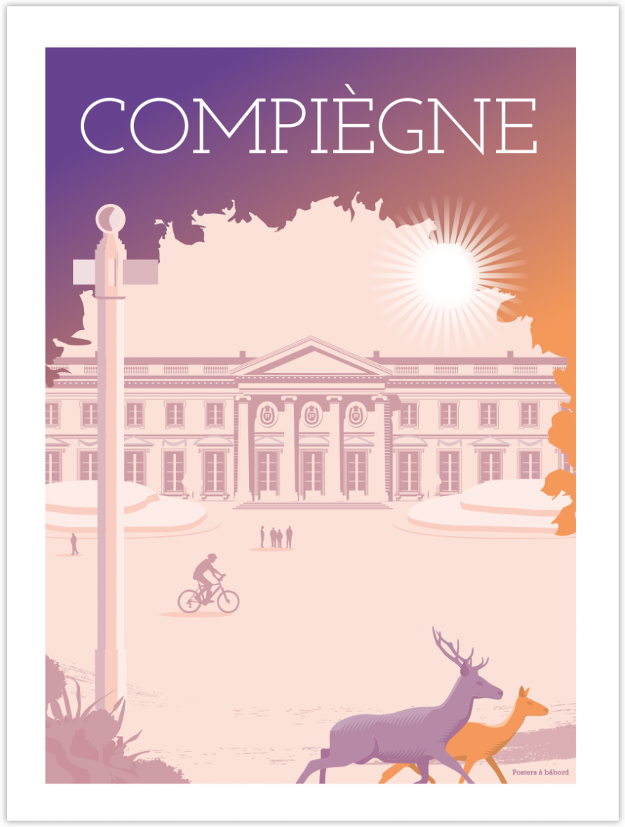 Affiche Compiègne château